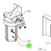 Parker 33-0011 5" × 10" Filter Housing with 1" FNPT