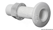 Osculati White Plastic Fully Threaded Skin Fitting – 1/2" to 1-1/2" Thread Through-Hull Connector