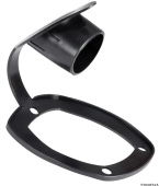Osculati 41.168.03NE - Cap For Flush-Mount Rod Holder Soft PVC Black
