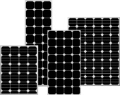 Solara 619110314 - DC Solar Panel 110 Wp Black, Back Contact