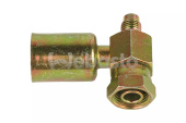 Webasto 6280106FG038A - Crimp Fitting Female 5/16 Inch 90 Degrees O-Ring Block Valve 5/8 Inch 18unf 2B