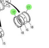 Nanni Diesel 970491558 - Crankshaft Side Shim for Crankshaft-Pistons Assembly