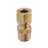 Guidi Brass Straight Fitting 1/4'X10