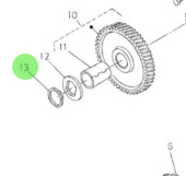 Nanni Diesel 970307929 - External Circlip for Camshaft Assembly