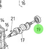 Nanni Diesel 970313641 - Ball Bearing for Camshaft Fuel Assembly
