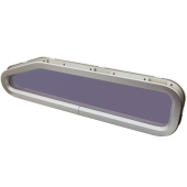 Lewmar 393450200 - 45L GRY Portlight Fixed White Frame 195 x 708mm