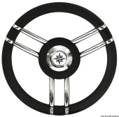 Osculati 45.178.11 - Apollo Steering Wheel SS+Polyurethane Ø350mm Black
