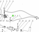 Nanni Diesel 970311226 - 3/8 Union Bolt for Fuel and Oil Cooler Assemblies