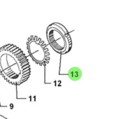 Bukh 510E5369 - Locking Nut for DV24RME, DV29RME, and DV32 Engines