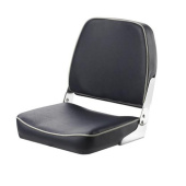 Vetus CHFSBW - Fisherman Boat Classic Folding Seat, Dark Blue with White Seams