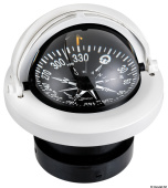 Osculati 25.028.13 - RIVIERA Compass 4" with Cover White Rose/Black Body Topview
