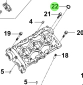 Bukh 22133-3A000 - Ladder Gasket for S270J Cylinder Head