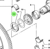 Bukh 000D8504 - Special Locking Nut for DV24RME, DV29RME, and DV32 Engines