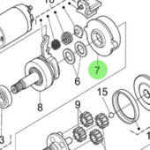 Nanni Diesel 970310975 - Starter Gear Set for N4 and TDI Engines