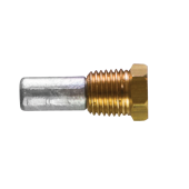 Tecnoseal TEC-SD3 - Sen-Dure Pencil Anode Ø 9,5 L. 19,1 Complete With Brass Plug Th. 1/4'' NPT