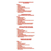 Marine Engine Room Fire Fighting System Operating Instructions Sticker, 4 Languages, Soft PVC, 235×100 mm