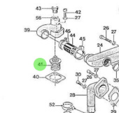 Nanni Diesel 970300727 - Engine Thermostat for Heat Exchanger System