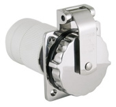 Marinco 50A 230V Easy Lock Inlet Stainless Steel With Enclosure