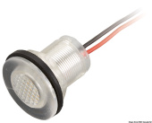 Osculati 12V IP67 Clear LED Courtesy Light Ø33 mm, Polycarbonate, Recess Mounting