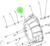 Nanni Diesel 970302149 - Cylindrical Dowel Pin D10x20 for Gearbox Flange and Flywheel Housing