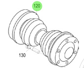 Steyr 2178836-1 - Short Propeller Shaft L=210 ±24 mm