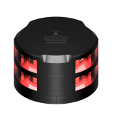 Lopolight 201-014ST-FB-B - Navigation Light 2NM 360° Red, Double, Black W/FB Base