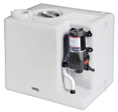 Fresh Water Tank with Pump 12.8 l/min 12V Osculati 3 Outlets