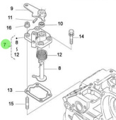 Nanni Diesel 970313068 - Engine Stop Lever Assembly for 4.200TD and N4 Series Engines