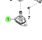 Bukh 00107-5S103 - Engine Mount Insulator for R210J Engines