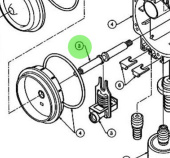 Flojet 20751000A - Shaft & Valve Kit Santoprene G57 Series Pumps