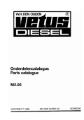 Vetus STM0020 - Parts Catalogue M2.05