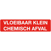 Marine Liquid Small Chemical Waste Identification Sticker, Dutch, Soft PVC, 170×40 mm