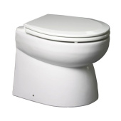 Johnson Pump 80-47233-02 - AquaT Silent Premium-Electric Toilet, Low Model, Straight, 24v/10a, 385x365x455mm
