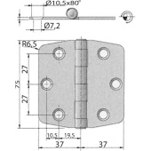 Bukh PRO M3506091 - S.STEEL HINGES