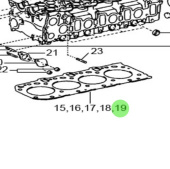 Nanni Diesel 970313937 - Cylinder Head Gasket for T4 Series Engines