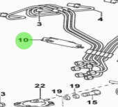 Nanni Diesel 970312710 - Injection Pipe Clamp No. 2 for T6 Series Engines