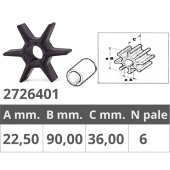 Finnord Impeller For Yamaha Ref. 6CE-44352-00