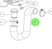 Nanni Diesel 48328266 - Exhaust Elbow Hose for T4 Series Engines