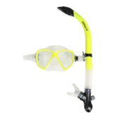Plastimo P022298 - Pro Silicone Snorkelling Mask Adult Set With Mesh Bag Yellow