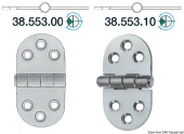 Osculati 38.553.00 - Hinge with Central Pin 68x39 mm