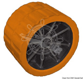 Osculati 02.029.04 - Central Roller, Orange 75 mm Ø Hole 15 mm