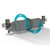 Vetus NLPH Rotatable Exhaust Waterlock/Muffler