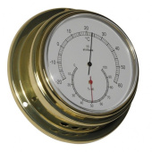 Altitude Thermometer/Hygrometer Brass Front Loaded Ø125 mm