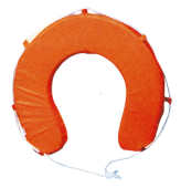 Allpa Horseshoe Lifebuoy Model 'Commodore', Orange