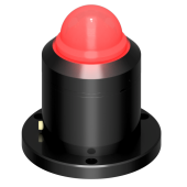 Lopolight 301-411-B-RPM-I - Obstruction Light 3NM, Red, Hemispherical, Ice-Class