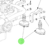 Nanni Diesel 48190036 - Small Rubber Mount CPL.45 for Engine Support Mounting