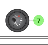 Bukh 00760-5S1G8 - Chrome Trim Gauge for R210J and S270J Engines