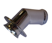 Allpa Stainless Steel Skin Fitting For Exhaust, Ø76mm, 45°