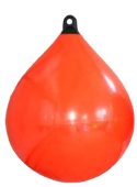Allpa Solid Head Buoy, Ø350, L=480mm, Orange With Black Head (Size 1)
