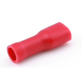 Flat Plug Insulated - Red, 4.8 x 0.5 mm, 100 pcs
